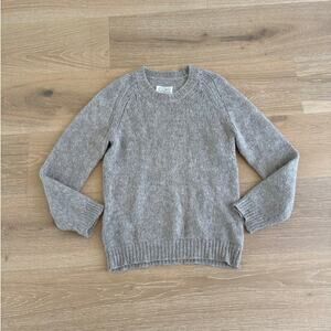 Maison Margiela Alpaca Blend Knit Sweater Crew Neck Size S Grayish Brown